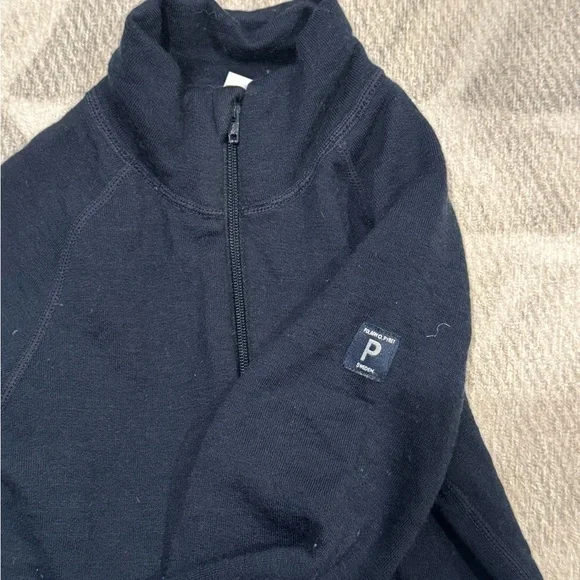 Polarn O. Pyret Navy Marino Wool Long Underwear Set - Picture 7 of 8